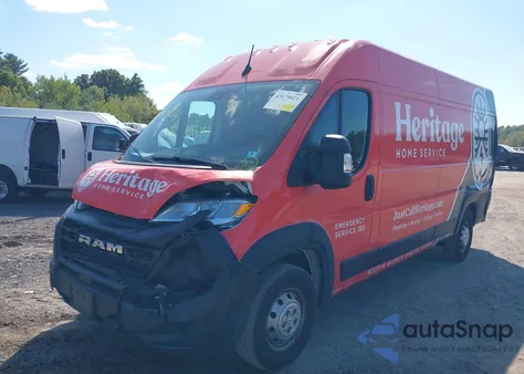 2023 Ram Promaster 3500 Cargo Van High Roof 159 Wb Ext from USA, damaged, VIN 3C6MRVJG7PE581554